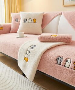 Funda de Sofa Cover 1 2 3 4 Plazas Protector Cubre Sofá En Forma De L Cojín De Sofá Antideslizante, Suave y cálida, de Protección para Mascotas