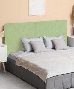sourcing map Funda para cabecero de cama, funda protectora elástica de tela jacquard de 47 pulgadas, funda a prueba de polvo para decoración de dormitorio de 1,2 m, color verde