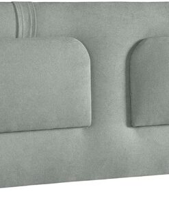 Cabecero Tapizado - Cama de 120, 135, 140 - Anclajes para Pared - Fabricado con Tecnología AquaClean - Aguamarina - Interior Fibra Repreve Alta Densidad - Modelo Velvet 145x50cm - Dormium
