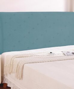 Ystyle Funda Cabecero Cama, Suave Fundas para Cabeceros De Cama Antipolvo, Cubierta De Cabecera Elástico Universales, Funda Protectora De Cabecera Modernas Color SóLido (150cm, Azul Claro)