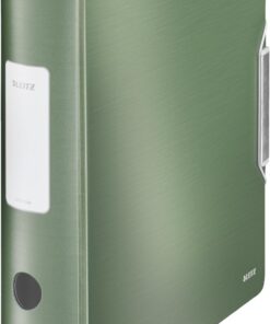 LEITZ 11080053 - Archivador de palanca polyfoam 180º lomo curvado cierre con goma Active Style DIN A4 75 mm. color verde celadón