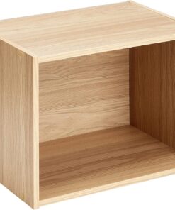 Iris Ohyama, Mueble de Madera con estantes/librería/Mueble Auxiliar/estantes de Almacenamiento básicos, Modular, Diseño, Oficina, Casa - Basic Storage Shelf - CX-1 - Marrón Claro