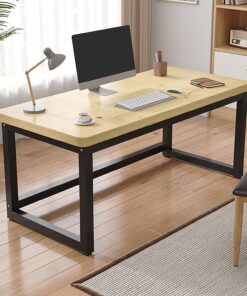 Escritorio Gaming de Altura Ajustable - Mesa de Ordenador de Madera Maciza de 100 cm, fácil de Montar para Uso en Oficina y hogar, Tablero Resistente de 5 cm de Grosor, diseño Moderno, Acaba