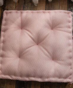 Cojín cuadrado rosa para sofá, sillón, comedor, oficina, viajes, grande, 60 x 60 cm, cómodo, decoración del hogar, soporte ergonómico