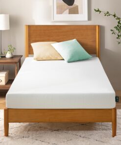 Zinus Colchón Individual 80 x 190 cm – Ortopédico de Espuma viscoelástica con 5 Zonas de Apoyo – Altura 11 cm – Media rigidez – Certificado Oeko-Tex – Colchón ergonómico y Transpirable