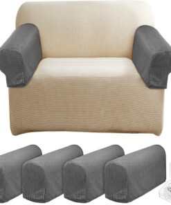 Cabilock 4piezas Funda para Reposabrazos de Sofá Fundas Protectoras para Brazos de Sofá para Sillones Reclinables para Uso el Hogar y Decoración de Muebles