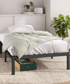Zinus Elias - Marco de Cama con Plataforma de Metal, 36 cm de Alto, Compatible con cabecero de Cama, Soporte de Acero, fácil Montaje