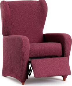 ECOMMERC3 | Funda Sillón Relax Universal y Versátil – Funda Sillón Color Burdeos Protector Fácil de Colocar para Respaldo, Asiento y Brazos
