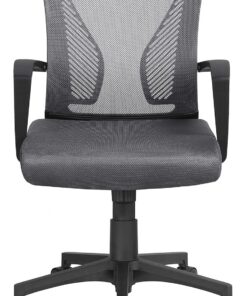 Yaheetech Silla de Oficina con Ruedas Regulable en Altura Gris Oscuro | Silla Giratorio, Malla Transpirable, Función de Mecedora, Silla para Estudio Despacho, Múlti Color