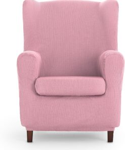 Eysa Poseidon Funda de sillón orejero elástica 70-90cm de Respaldo, Rosa