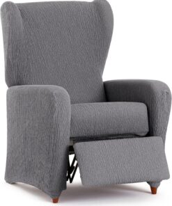 ECOMMERC3 | Funda Sillón Relax Universal y Versátil – Funda Sillón Color Gris Protector Fácil de Colocar para Respaldo, Asiento y Brazos