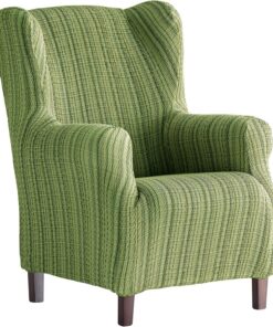Martina Home Funda de Sillón Orejero elástica Modelo MEJICO, Color Verde