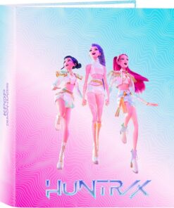 K-POP Demon Hunters - STATIONERY - Carpeta Folio 4 Anillas, Ideal para Niños de Diferentes Edades, Cómoda y Versátil, Resistencia, 27x6x33 cm