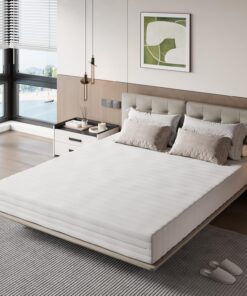Novilla Colchón de Espuma viscoelástica para Cama de Matrimonio, 80 x 190 cm, 7 Zonas, ergonómico, con Espuma de Ondas y Fibra de bambú, hipoalergénico, dureza Media, Transpirable, Altura 14 cm