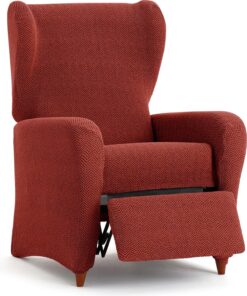 ECOMMERC3 | Funda Bielástica para Sillón Relax Súper Elástico – Funda Sillón Relax Color Caldera Adaptable, Transpirable y Fácil de Colocar con Espumas de Sujeción y Gomas
