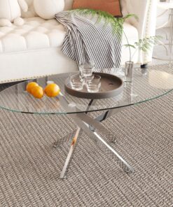 GOLDFAN Mesa de centro 231 100 cm plata