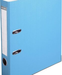 Exacompta – 915412B – 1 archivador de palanca A4 – Lomo de 50 mm – Mecánico de 50 mm – Dimensiones externas: 32 x 29 x 5 cm – Formato de archivo A4 – Color: Azul claro