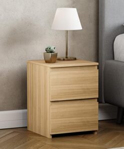 Vida Designs Denver - Mesita de Noche con 2 cajones (Pino)