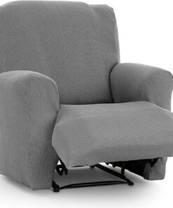 Eysa Ulises Funda de sillón Relax Piesjuntos XL elástica 60-90cm 1 Plaza Color gris
