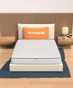 MiaSuite Colchón de Espuma Viscoelàstica 140x200, Altura 20 cm - 100% Made in Italy - Antialérgico, Antibacteriano, Anti-ácaro - Ortopédico, Dispositivo médico | Primavera