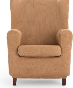 ECOMMERC3 | Funda Sillón Orejero Universal y Versátil – Funda Sillón Color Amarillo Protector Fácil de Colocar para Respaldo, Asiento y Brazos